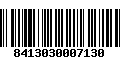 Código de Barras 8413030007130