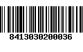 Código de Barras 8413030200036