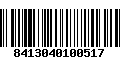 Código de Barras 8413040100517