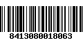 Código de Barras 8413080018063