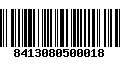 Código de Barras 8413080500018