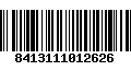 Código de Barras 8413111012626