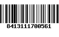 Código de Barras 8413111700561