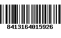 Código de Barras 8413164015926