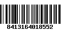 Código de Barras 8413164018552