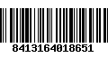 Código de Barras 8413164018651