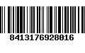 Código de Barras 8413176928016