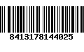 Código de Barras 8413178144025