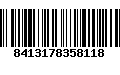 Código de Barras 8413178358118