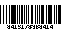 Código de Barras 8413178368414