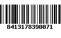 Código de Barras 8413178390071