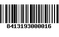 Código de Barras 8413193000016