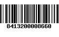 Código de Barras 8413200008660