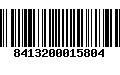 Código de Barras 8413200015804