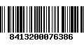 Código de Barras 8413200076386