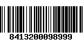 Código de Barras 8413200098999