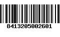 Código de Barras 8413205002601