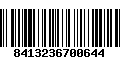 Código de Barras 8413236700644