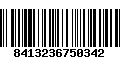 Código de Barras 8413236750342