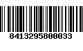 Código de Barras 8413295800033