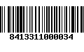 Código de Barras 8413311000034