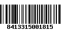 Código de Barras 8413315001815