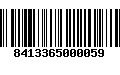 Código de Barras 8413365000059