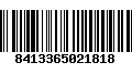 Código de Barras 8413365021818