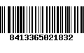 Código de Barras 8413365021832