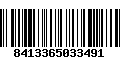 Código de Barras 8413365033491