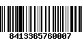 Código de Barras 8413365760007