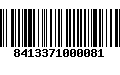 Código de Barras 8413371000081