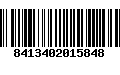 Código de Barras 8413402015848