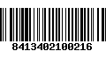 Código de Barras 8413402100216