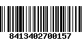 Código de Barras 8413402700157