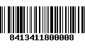 Código de Barras 8413411800008