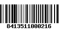 Código de Barras 8413511000216