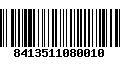 Código de Barras 8413511080010