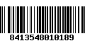 Código de Barras 8413548010189