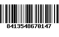 Código de Barras 8413548670147