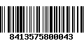 Código de Barras 8413575800043