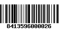 Código de Barras 8413596000026