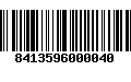 Código de Barras 8413596000040