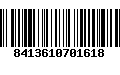 Código de Barras 8413610701618