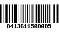 Código de Barras 8413611500005