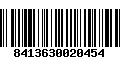 Código de Barras 8413630020454