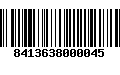 Código de Barras 8413638000045