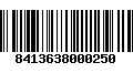 Código de Barras 8413638000250