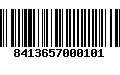 Código de Barras 8413657000101