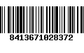Código de Barras 8413671028372